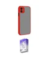 ieg™ iPhone 12 Kılıf Ahenk Çizgi Serisi - Siyah Bilvis 5in1 3D Magic Cam Ekran Koruyucu