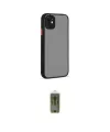 ieg™ iPhone 12 Kılıf Ahenk Çizgi Serisi - Siyah Joko Magic 5D Hayalet Cam
