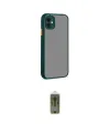 ieg™ iPhone 12 Kılıf Ahenk Çizgi Serisi - Siyah Joko Magic 5D Hayalet Cam