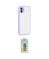 ieg™ iPhone 12 Kılıf Ahenk Çizgi Serisi - Siyah Polymer Nano Ekran Koruyucu