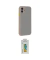ieg™ iPhone 12 Kılıf Ahenk Çizgi Serisi - Siyah Polymer Nano Ekran Koruyucu