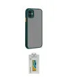 ieg™ iPhone 12 Kılıf Ahenk Çizgi Serisi - Siyah Polymer Nano Ekran Koruyucu