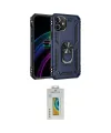 ieg™ iPhone 12 Kılıf Ahenk Klasik Koleksiyonu - Siyah Polymer Nano Ekran Koruyucu