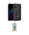 ieg™ iPhone 12 Kılıf Ahenk Klasik Koleksiyonu - Siyah Polymer Nano Ekran Koruyucu