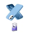 ieg™ iPhone 12 Kılıf Ahenk Serisi - Siyah Bilvis 5in1 5D Magic Hayalet Cam Ekran Koruyucu