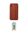 ieg™ iPhone 12 Kılıf Akış Doku - Siyah Polymer Nano Ekran Koruyucu