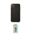ieg™ iPhone 12 Kılıf Akış Doku - Siyah Polymer Nano Ekran Koruyucu