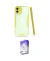 ieg™ iPhone 12 Kılıf Atlas Asil Serisi - Siyah Bilvis 5in1 3D Magic Cam Ekran Koruyucu