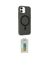 ieg™ iPhone 12 Kılıf Çekirdek Modern Prime - Siyah Polymer Nano Ekran Koruyucu