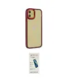 ieg™ iPhone 12 Kılıf Eksen Doku Prime - Şeffaf Pasifik Cam Ekran Koruyucu