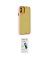 ieg™ iPhone 12 Kılıf Eksen Doku Prime - Şeffaf Pasifik Cam Ekran Koruyucu