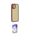 ieg™ iPhone 12 Kılıf Eksen Doku Prime - Siyah Bilvis 5in1 3D Magic Cam Ekran Koruyucu