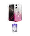ieg™ iPhone 12 Kılıf Eksen Minimal Özel Seri - Siyah Bilvis 5in1 3D Magic Cam Ekran Koruyucu