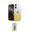 ieg™ iPhone 12 Kılıf Eksen Minimal Özel Seri - Siyah Polymer Nano Ekran Koruyucu