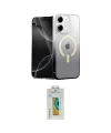 ieg™ iPhone 12 Kılıf Eksen Minimal Özel Seri - Siyah Polymer Nano Ekran Koruyucu
