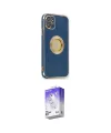 ieg™ iPhone 12 Kılıf İz Form Serisi - Siyah Bilvis 5in1 3D Magic Cam Ekran Koruyucu