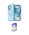 ieg™ iPhone 12 Kılıf Kıvılcım Form Prime - Siyah Bilvis 5in1 3D Magic Cam Ekran Koruyucu