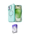 ieg™ iPhone 12 Kılıf Kıvılcım Form Prime - Siyah Bilvis 5in1 3D Magic Cam Ekran Koruyucu