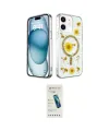 ieg™ iPhone 12 Kılıf Kozmos Doku - Şeffaf Pasifik Cam Ekran Koruyucu