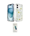ieg™ iPhone 12 Kılıf Kozmos Doku - Şeffaf Pasifik Cam Ekran Koruyucu