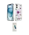 ieg™ iPhone 12 Kılıf Kozmos Doku - Şeffaf Pasifik Cam Ekran Koruyucu