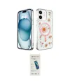 ieg™ iPhone 12 Kılıf Kozmos Doku - Şeffaf Pasifik Cam Ekran Koruyucu