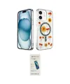 ieg™ iPhone 12 Kılıf Kozmos Doku - Şeffaf Pasifik Cam Ekran Koruyucu