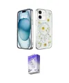 ieg™ iPhone 12 Kılıf Kozmos Doku - Siyah Bilvis 5in1 3D Magic Cam Ekran Koruyucu