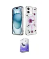 ieg™ iPhone 12 Kılıf Kozmos Doku - Siyah Bilvis 5in1 5D Magic Hayalet Cam Ekran Koruyucu