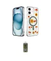 ieg™ iPhone 12 Kılıf Kozmos Doku - Siyah Joko Magic 5D Hayalet Cam