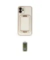 ieg™ iPhone 12 Kılıf Kozmos Minimal Prime - Siyah Joko Magic 5D Hayalet Cam