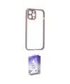 ieg™ iPhone 12 Kılıf Nova Asil Özel Seri - Siyah Bilvis 5in1 3D Magic Cam Ekran Koruyucu