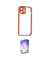 ieg™ iPhone 12 Kılıf Nova Asil Özel Seri - Siyah Bilvis 5in1 3D Magic Cam Ekran Koruyucu