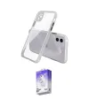ieg™ iPhone 12 Kılıf Nova Asil Özel Seri - Siyah Bilvis 5in1 3D Magic Cam Ekran Koruyucu