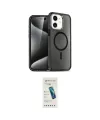 ieg™ iPhone 12 Kılıf Nova Asil Prime - Şeffaf Pasifik Cam Ekran Koruyucu