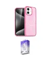ieg™ iPhone 12 Kılıf Nova Asil Prime - Siyah Bilvis 5in1 3D Magic Cam Ekran Koruyucu