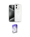 ieg™ iPhone 12 Kılıf Nova Asil Prime - Siyah Bilvis 5in1 3D Magic Cam Ekran Koruyucu