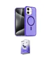 ieg™ iPhone 12 Kılıf Nova Asil Prime - Siyah Bilvis 5in1 5D Magic Hayalet Cam Ekran Koruyucu