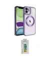 ieg™ iPhone 12 Kılıf Nova Işık Özel Seri - Siyah Polymer Nano Ekran Koruyucu