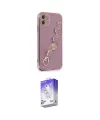 ieg™ iPhone 12 Kılıf Nova Işık Prime - Siyah Bilvis 5in1 3D Magic Cam Ekran Koruyucu