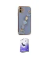 ieg™ iPhone 12 Kılıf Nova Işık Prime - Siyah Bilvis 5in1 5D Magic Hayalet Cam Ekran Koruyucu