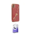 ieg™ iPhone 12 Kılıf Nova Işık Prime - Siyah Bilvis 5in1 5D Magic Hayalet Cam Ekran Koruyucu