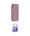 ieg™ iPhone 12 Kılıf Nova Işık Prime - Siyah Bilvis 5in1 5D Magic Hayalet Cam Ekran Koruyucu