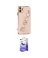 ieg™ iPhone 12 Kılıf Nova Işık Prime - Siyah Bilvis 5in1 5D Magic Hayalet Cam Ekran Koruyucu