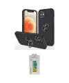 ieg™ iPhone 12 Kılıf Odak Form Prime - Siyah Polymer Nano Ekran Koruyucu