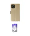 ieg™ iPhone 12 Kılıf Siluet Işık Serisi - Siyah Bilvis 5in1 3D Magic Cam Ekran Koruyucu
