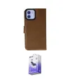 ieg™ iPhone 12 Kılıf Siluet Işık Serisi - Siyah Bilvis 5in1 5D Magic Hayalet Cam Ekran Koruyucu