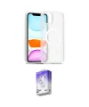 ieg™ iPhone 12 Kılıf Siluet Minimal Prime - Siyah Bilvis 5in1 3D Magic Cam Ekran Koruyucu