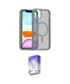 ieg™ iPhone 12 Kılıf Siluet Minimal Prime - Siyah Bilvis 5in1 3D Magic Cam Ekran Koruyucu
