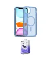 ieg™ iPhone 12 Kılıf Siluet Minimal Prime - Siyah Bilvis 5in1 5D Magic Hayalet Cam Ekran Koruyucu